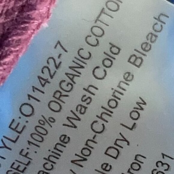 Calme by Johnny Was Liya Split Neck Mauve 100% Organic Cotton Top Size XS NWT - Picture 9 of 9